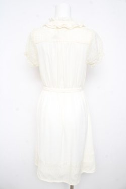 画像2: axes femme / レーシー切り替えワンピース M 生成り Y-26-02-21-113-AX-OP-SZ-ZY