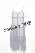 axes femme POETIQUE / チュールキャミセットワンピース  紺×白 Y-26-02-21-115-AX-OP-SZ-ZI