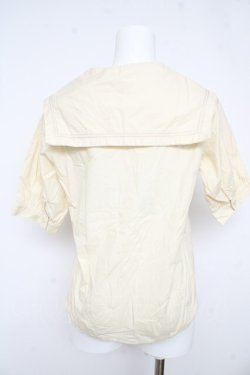 画像2: Fi.n.t  / ダブル釦セーラーブラウス F アイボリー Y-26-02-21-009-LO-BL-SZ-ZY