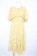 画像1: axes femme / ケープ風レースティアードワンピース  イエロー Y-26-02-21-117-AX-OP-SZ-ZY (1)