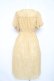 画像2: axes femme / バルーン袖レースワンピース  イエロー Y-26-02-21-118-AX-OP-SZ-ZY (2)