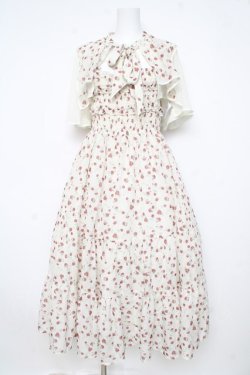 画像1: axes femme / 小花柄ブラウス×ワンピースセット  生成り Y-26-02-21-120-AX-OP-SZ-ZY