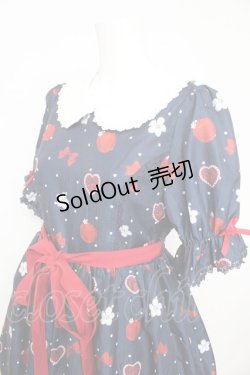 画像3: Chalmiere / スウィーティアップルワンピース  ネイビー Y-26-02-21-128-LO-OP-SZ-ZY