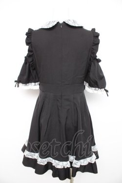 画像2: DearMyLove / キラキラビジューオフショルフリルワンピース M 黒 Y-26-02-21-135-EL-OP-SZ-ZY