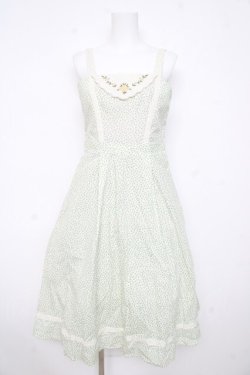 画像1: F i.n.t / ハンカチディティール小花柄ワンピース F オフ×グリーン Y-26-02-21-139-CA-OP-SZ-ZY