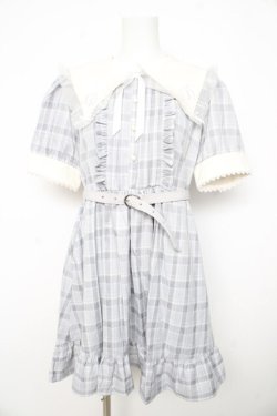 画像1: DearMyLove / シナモロールコラボ シナモロール学園ワンピース L サックス Y-26-02-21-142-EL-OP-SZ-ZY