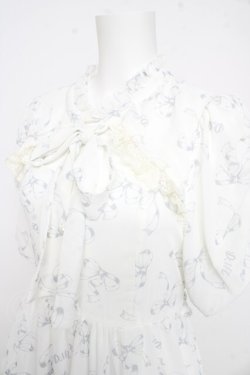 画像3: DearMyLove / 上品胸開きフリルワンピース M 白 Y-26-02-21-145-EL-OP-SZ-ZY