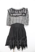 DARK IN LOVE / Eloise DRESS L グレー×黒 Y-26-02-21-150-PU-OP-SZ-ZY
