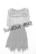 DARK IN LOVE / Eloise DRESS L グレー×黒 Y-26-02-21-150-PU-OP-SZ-ZY