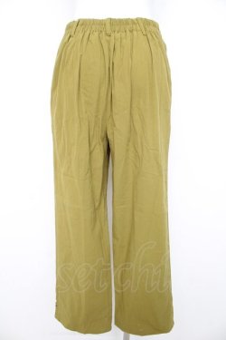 画像2: axes femme / 裾刺繍ストレートパンツ  グリーン Y-26-02-21-153-AX-PA-SZ-ZY