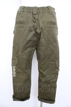 画像2: axes femme / レースポケットカーゴパンツ L グリーン Y-26-02-21-154-AX-PA-SZ-ZY