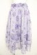 画像1: axes femme / 紫陽花柄シアーストライプスカート  ラベンダー Y-26-02-21-158-AX-SK-SZ-ZY (1)