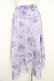 画像2: axes femme / 紫陽花柄シアーストライプスカート  ラベンダー Y-26-02-21-158-AX-SK-SZ-ZY (2)