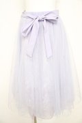 axes femme POETIQUE / レース×チュールスカート  ラベンダー Y-26-02-21-162-AX-SK-SZ-ZY