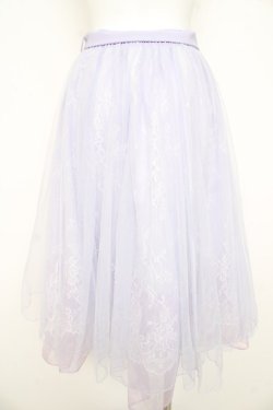 画像2: axes femme POETIQUE / レース×チュールスカート  ラベンダー Y-26-02-21-162-AX-SK-SZ-ZY