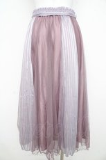 画像2: axes femme / ストライプサテンチュールスカート M ラベンダー Y-26-02-21-167-AX-SK-SZ-ZI (2)