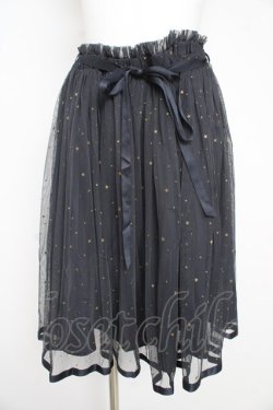 画像1: F i.n.t / スターチュールギャザースカート F ダークネイビー Y-26-02-21-168-CA-SK-SZ-ZY