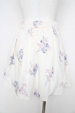 画像2: evelyn / フラワースカート M 白 Y-26-02-21-171-LO-SK-SZ-ZY