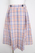 Fi.n.t / パステルチェックプリーツスカート F ピンク×サックス Y-26-02-21-172-CA-SK-SZ-ZY