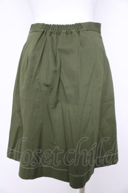 画像2: F i.n.t / フロントレースアップ小花柄フレアースカート F グリーン Y-26-02-21-175-CA-SK-SZ-ZY