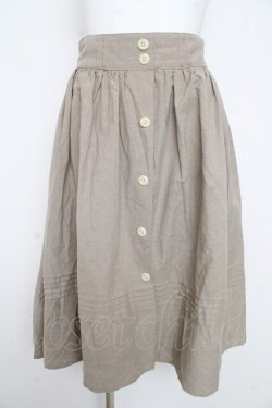 画像1: F i.n.t / 裾ピンタックギャザースカート F ライトグリーン Y-26-02-21-177-CA-SK-SZ-ZY