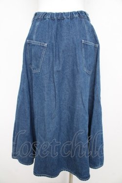 画像2: merry jenny / ダブルリボンデニムスカート F ブルー Y-26-02-21-180-LO-SK-SZ-ZY