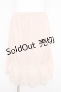 axes femme / はしごレース使いペチスカート M 淡ピンク Y-26-02-21-181-AX-SK-SZ-ZS