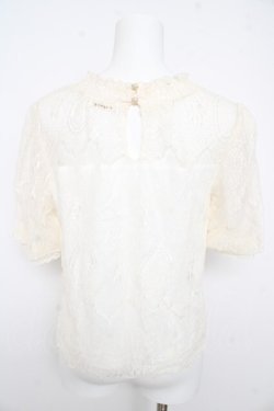 画像2: axes femme / ビーズビスチェ切替レースプルオーバー M 生成り Y-26-02-21-040-AX-TO-SZ-ZY