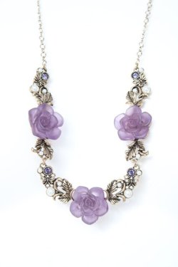 画像1: axes femme / ホマイカローズネックレス  パープル Y-26-02-23-001-AX-AC-SZ-ZY