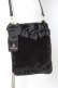 画像1: m petit by misako / NINA'S ファーショルダーバッグ  黒 Y-26-02-23-031-LO-BG-SZ-ZY (1)