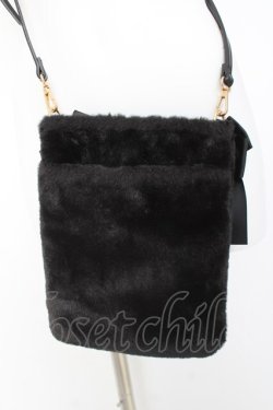 画像3: m petit by misako / NINA'S ファーショルダーバッグ  黒 Y-26-02-23-031-LO-BG-SZ-ZY