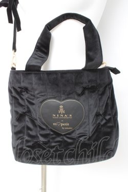 画像1: ｍ petit by misako /  NINA’Sコラボ2wayバック  黒 Y-26-02-23-034-LO-BG-SZ-ZY