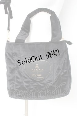 画像1: ｍ petit by misako /  NINA’Sコラボ2wayバック  黒 Y-26-02-23-034-LO-BG-SZ-ZT0304W