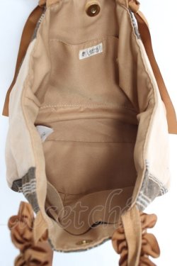 画像3: axes femme / チェック切替ハンドトート  ベージュ Y-26-02-23-035-AX-BG-SZ-ZY