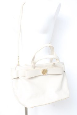 画像2: m petit by misako / AMリボン2wayバッグ  生成り Y-26-02-23-037-LO-BG-SZ-ZY