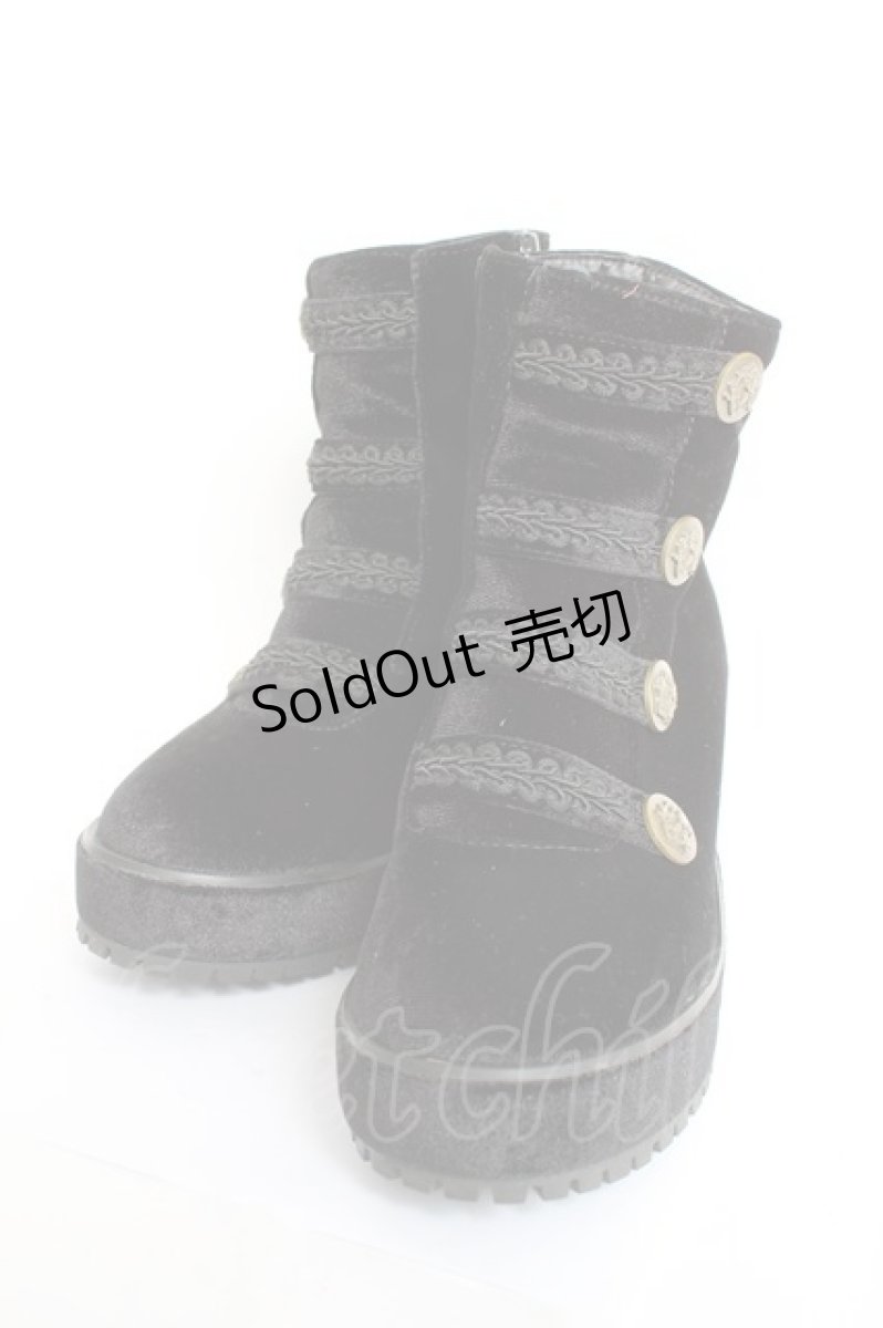 画像1: axes femme POETIQUE / ナポレオンブーツ ｓ 黒 Y-26-02-23-042-AX-SH-SZ-ZTK049 (1)