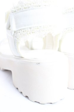 画像6: Fi.n.t / レース使いクロススニーカーサンダル M 白 Y-26-02-23-045-CA-SH-SZ-ZY