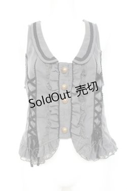 画像1: axes femme / サイドレースUPベスト  グレー Y-26-02-23-047-AX-TO-SZ-ZY