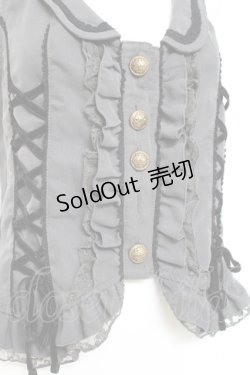 画像3: axes femme / サイドレースUPベスト  グレー Y-26-02-23-047-AX-TO-SZ-ZY