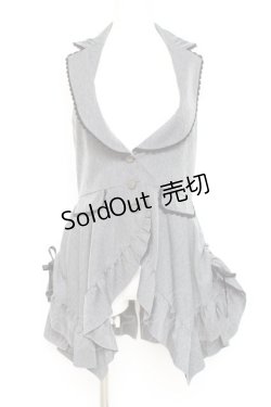 画像1: axes femme / サイドドロストロングベスト  グレー Y-26-02-23-048-AX-TO-SZ-ZY