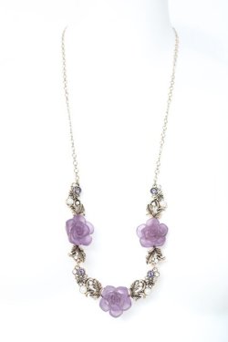 画像2: axes femme / ホマイカローズネックレス  パープル Y-26-02-23-001-AX-AC-SZ-ZY