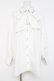 画像1: axes femme / バイカラーリボンシャツ  白 Y-26-02-23-054-AX-BL-SZ-ZY (1)