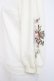 画像3: axes femme / 花刺繍チュール袖七分袖プルオーバー F オフシロ Y-26-02-23-058-AX-TO-IG-ZY (3)