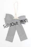 ｍ petit by misako / リボンバッグチャーム  黒 Y-26-02-23-010-LO-ZA-SZ-ZT636-F005