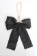画像1: ｍ petit by misako / リボンバッグチャーム  黒 Y-26-02-23-010-LO-ZA-SZ-ZY (1)