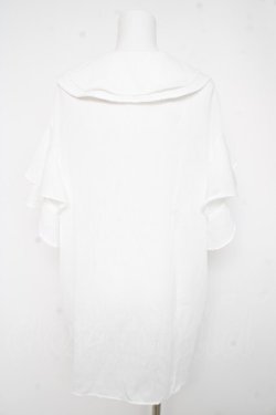 画像2: axes femme / 刺繍チュニックブラウス M 白 Y-26-02-23-064-AX-TO-SZ-ZY