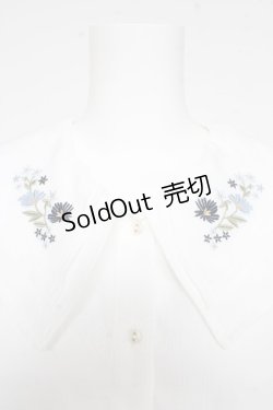 画像3: axes femme / 刺繍チュニックブラウス M 白 Y-26-02-23-064-AX-TO-SZ-ZI