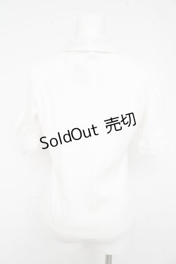 画像2: axes femme / 襟付きブロッキングリブプルオーバー F 白 Y-26-02-23-065-AX-TO-SZ-ZY