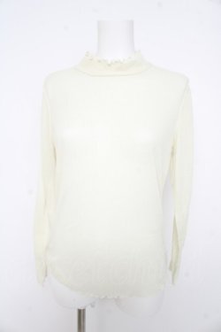 画像1: axes femme / シアープルオーバー付キャミワンピース M アイボリー Y-26-02-23-070-AX-OP-IG-ZY