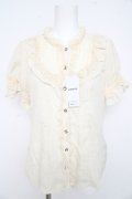 axes femme / スタンド襟レースブラウス M キナリ Y-26-02-23-072-AX-BL-SZ-ZY